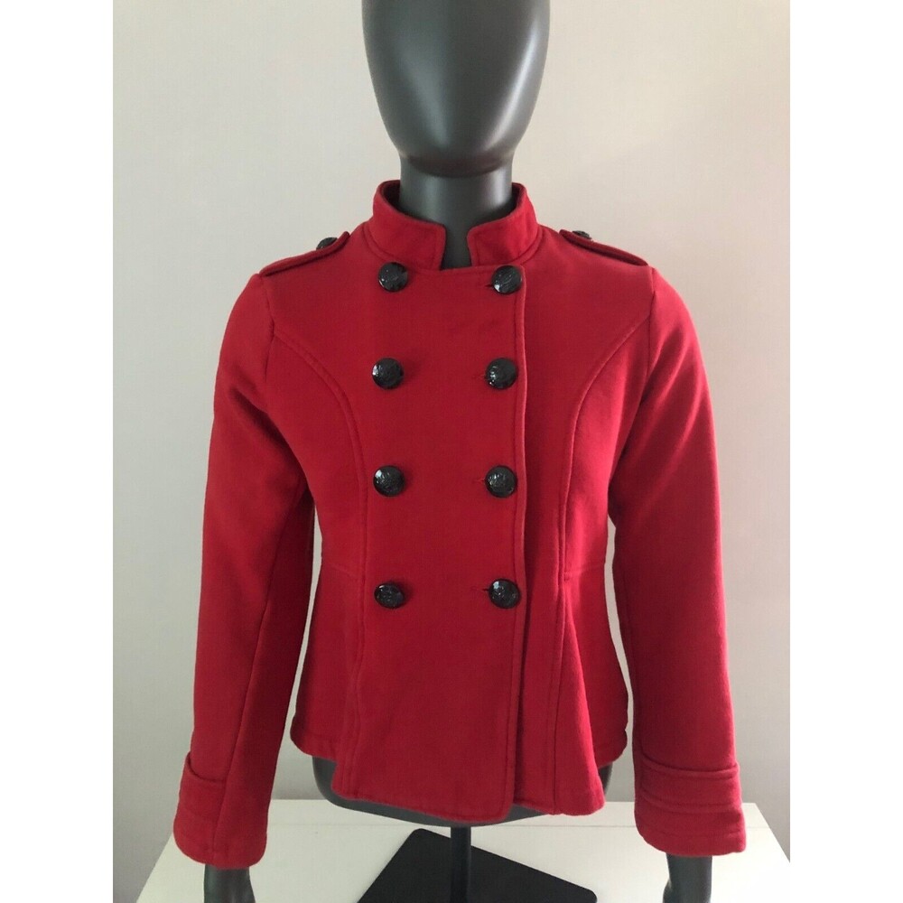 Mossimo Supply Co. Double-breasted Peacoat Size Small Red Incl Xtra Button